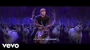 Jonathan Groff Lost In The Woods From Frozen 2 Sing Along Youtube Lost In The Woods Disney Songs Disney Music