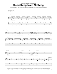 Foo Fighters Something From Nothing Foo Fighters Sheet Music Guitar Tabs