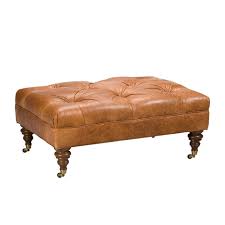 Anton Tall Leather Ottoman Ethan Allen Us Leather Ottoman Coffee Table Leather Ottoman Ottoman Coffee Table