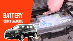 How To Replace The Car Battery Clio 3 1 4 16v Youtube