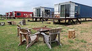 Mar 26, 2018, 10:47 am enlarge slideshow flophouze in round top plans to add more units over the next year. Day Trips Flophouze Hotel Round Top Repurposed Shipping Containers Become Chic Lodging Columns The Austin Chronicle