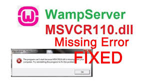 The easiest solution to solve this is to install visual c++ redistributable for visual studio 2012 update 4. Solved Msvcr110 Dll Is Missing When Wamp Server Install Tech Pickle Youtube