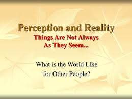 Ppt Perception And Reality Things Are Not Always As They Seem Powerpoint Presentation Id 1202540