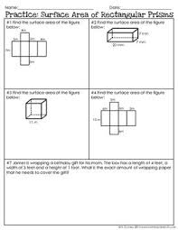 Surface Area Of Rectangular Prisms Notes Geometry Lessons Teaching Geometry Teaching Schools