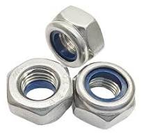 DGZ Store 10 Pcs M8 x 1.0mm Metric Fine Thread Nylon Insert Lock Nuts,304  Stainless Steel Lock Nut Non-Slip Lock Nut Nylon Self-Locking Nut., silver:  ...