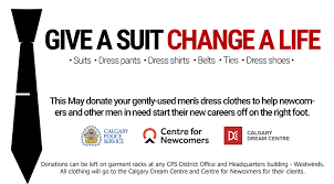 Once a year, you should go look for a place to donate your men's suit. Do You Have Men S Dress Clothes You No Calgary Police Service Facebook