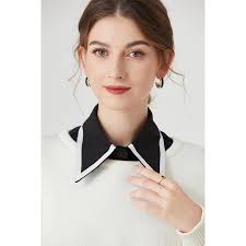 Jual New Lapel Fake Collar Vintage Detachable Shirt Collar for Women Blouse  Sweater False Collar Lapel To