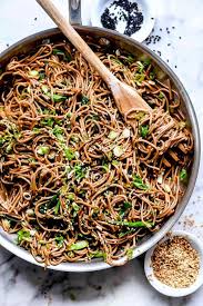 Few people consider using cabbage as a noodle replacement, but it's a deceivingly simple substitute. Sesame Soba Noodles Foodiecrush Com Soba Noodles Sesame Recipe Healthy Soba Noodles Recipe Foodie Crush Soba Recipe