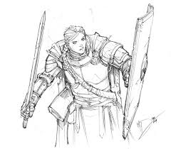 Knight Sketch By Max Dunbar On Deviantart Character Design Sketches Character Drawing Character Sketch