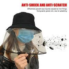 Sponsored Ebay Face Shied Fishermen Protective Hat Adjustable And Dust Proof And Anti Pollution Hats For Men Clear Face Mask Face Cover