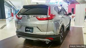 The crv 1.5l turbo dimensions is 4623 mm l x 1855 mm w x 1657 mm h. 2017 Honda Cr V 1 5 Vtec Turbo Awd Previewed In Malaysia