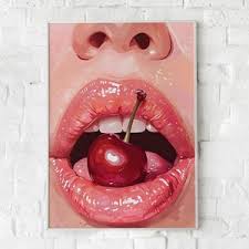 Cherry Lips Print