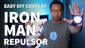 Diy Iron Man Repulsor For Cosplay Wearable Diy Hand Repulsor For Tony Stark Arc Reactor Costume Youtube