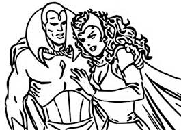Search through 623,989 free printable colorings at getcolorings. Coloring Page Wandavision Vision And Scarlet Witch 1