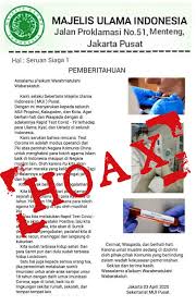 Klarifikasi Mui Soal Viral Surat Larangan Rapid Test Covid 19 Majelis Ulama Indonesia