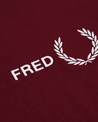 Fred Perry Graphic Crew Neck Tee Wine Red Osoitteesta Careofcarl Fi