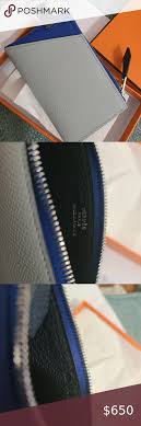 Hermes Card Holder Porte Cartes Vertige Mini Blue Hermes Accessories Key Card Holder Card Holder