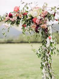 Colorful Rustic Chic Crimson Wedding Wedding Arch Flowers Arch Flowers Wedding Flowers