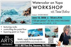 Shore Break Watercolor Yupo Workshop