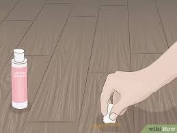 Difficult stains can be removed with acetone or a special cleaning agent. 3 Ways To Care For Laminate Floors Wikihow