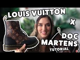 HOW TO MAKE: Louis Vuitton x Doc Marten custom shoes ​🎨 - YouTube