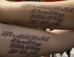 Love Is Patient Love Is Kind Wife Tattoo Couple Tattoos Love Is Patient