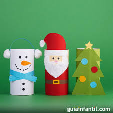 Creativos adornos de Navidad con material reciclado para niños
