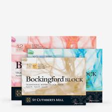 Watercolour Pad 12 Sheets . Hot Press Surface . Artist Bokingford Paper .  By Vesey Gallery Made In Uk - Vesey Gallery