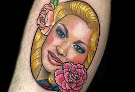 Fox and moon tattoo by dino falkfino, fallen owl tattoo, denver co. 25 Delightful Dolly Parton Tattoos That Will Always Love You
