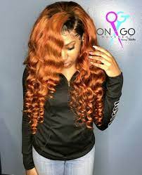 Color Orange Ginger Frontal Ongomovement Weave Pretty Hair Color Hair Styles Black Box Braids