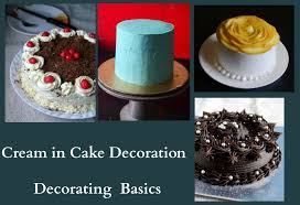 Sourcing guide for cake decoration: Cream In Cake Decoration Cake Decorating Basics Gayathri S Cook Spot