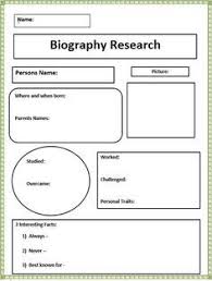 Related Image Biography Graphic Organizer Graphic Organizers Biography Book Report Template