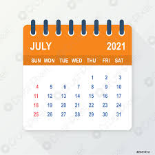 Kalender for 2021 med helligdage og ugenumre. Juli 2021 Kalenderblatt Kalender 2021 Im Flachen Stil Vektorillustration Stock Vektorgrafi Crushpixel