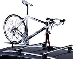 Roof Mounted Bike Racks Are Made By Brands Such As Menabo Mt Blanc Rhino La Prealpina And Thule They Fit Either Roa Bike Roof Mount Bike Rack Car Bike Rack