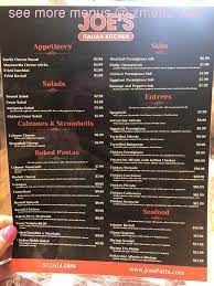 We really hope you enjoy your meal. Online Menu Of Joes Italian Kitchen Restaurant Pflugerville Texas 78660 Zmenu