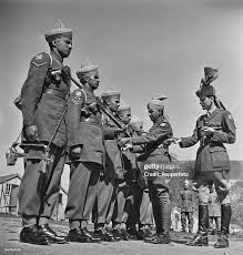 Lt Cornish inspects Indian troops on ...
