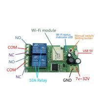 Dc 5v 12v Sonoff Wifi Wireless Smart Switch Relay Module Smart Home Phone App Condition Working Temperature 40 Cto 70 C Model Fz2309 12v Working Humidit