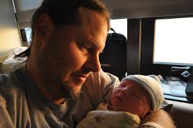 3 of SlipKnoT Chris Fehn...and his baby boy Jaxon Atari....I love his  double-faced personality!!!