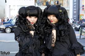 What girls should keep in their backpack. Gothic Harajuku Street Fashion Girls In Matching All Black Outfits Tokyo Fashion
