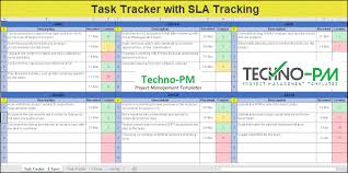Comprehensive trouble ticket tracking software for help desks and call centers. Simple Excel Task Tracker With Sla Tracking Project Management Templates