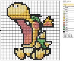 Baby Bowser Chart Marvel Cross Stitch Small Cross Stitch Cross Stitch