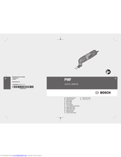 Bosch Pmf 2000 Ce Manuals Manualslib