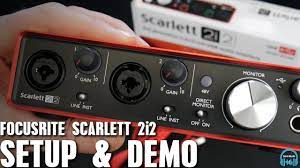 In the 'playback' and 'recording' tabs, make sure the focusrite/scarlett option is selected as the default device. Focusrite Scarlett 2i2 Setup Demo Youtube