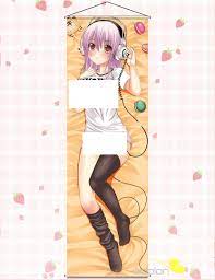 Amazon | グランブルーレーン タペストリー SUPERSONICO すーぱーそにこ そに子 ニコちゃん 掛ける絵 等身大 ポスター 装飾  贈り物 壁掛け 軸物 人気 同人 萌え カスタマイズ可能 約50cm X 160cm | アニメ・萌えグッズ 通販