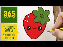 Como Dibujar Una Fresa Kawaii Paso A Paso Dibujos Kawaii Faciles How To Draw A Strawberry Youtub Dibujos Kawaii Dibujos Kawaii Faciles Dibujos Kawaii 365