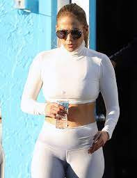 The muse has no idea of the mishap and continues parading around the stage. Jennifer Lopez Cameltoe In White Workout Gear Taxi Driver Movie