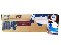 Susu bendera uht 115 ml: Frisian Flag Milky Cokelat 180ml Susu Uht 1karton Isi 36pcs Bendera Milky Jumbo Super Center