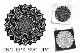 Whether you're newbie or a diy pro, cricut™ helps you cut and create personalized quality projects with ease. Round Circular Pattern Mandala Art Graphic By Azrielmch Creative Fabrica