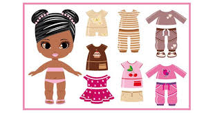 Juego para armar el esqueleto humano. Muneca Con Vestidos 10 Recortables Para Imprimir Manualidades Para Ninos Guia Del Nino