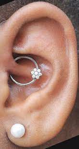 Jewl Swarovski Crystal Flower 16g Captive Bead Ring Daith Piercing Jewelry Ear Piercings Ear Jewelry